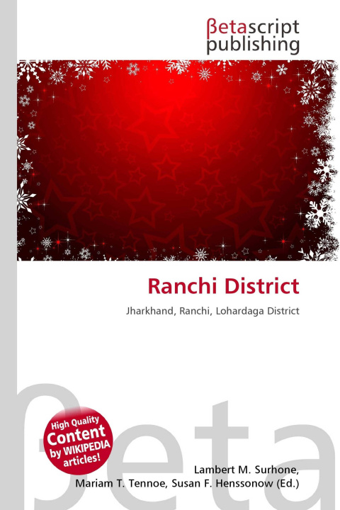 Kniha Ranchi District Mariam T. Tennoe