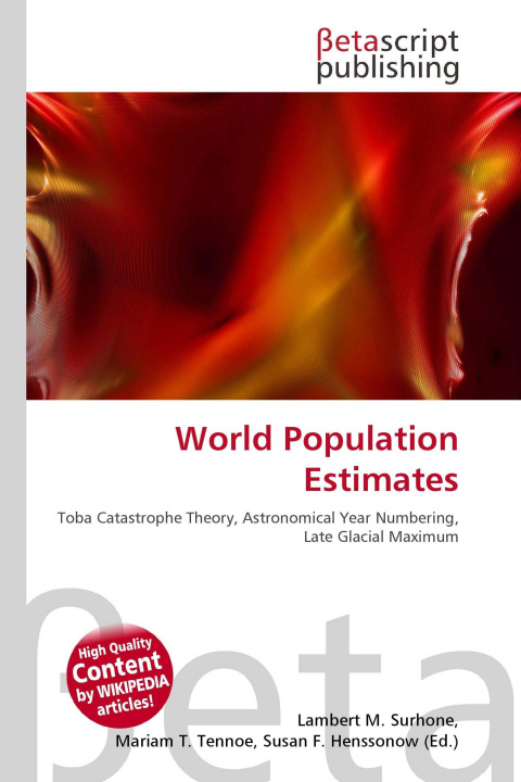 Kniha World Population Estimates Mariam T. Tennoe