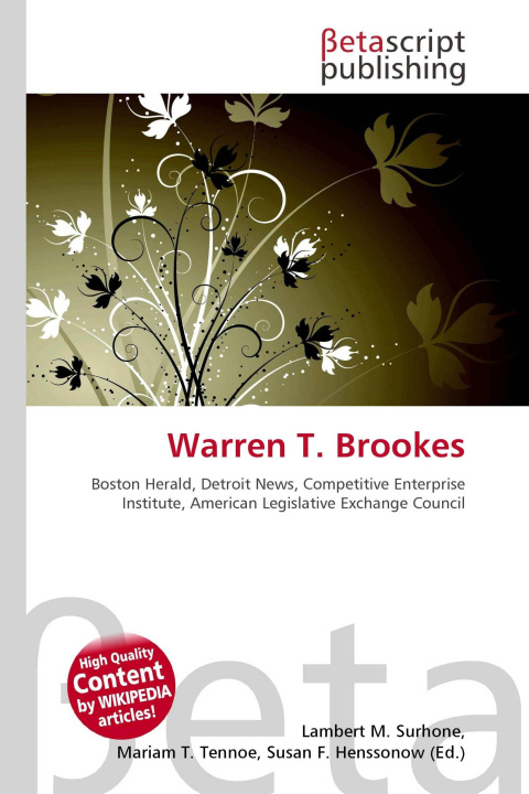 Kniha Warren T. Brookes Mariam T. Tennoe