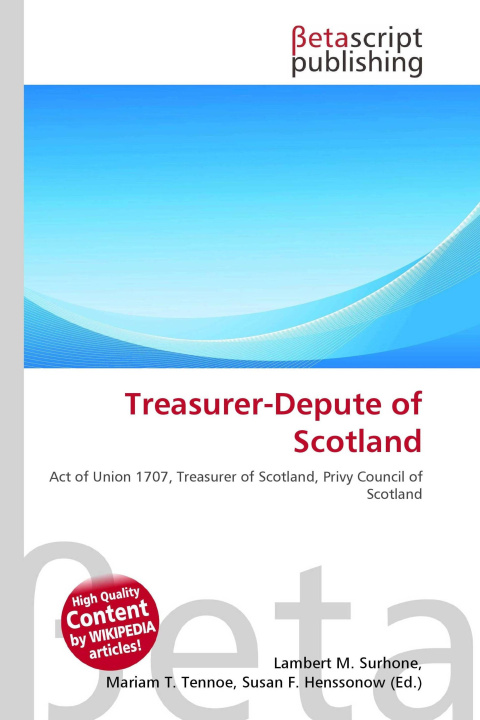 Knjiga Treasurer-Depute of Scotland Mariam T. Tennoe