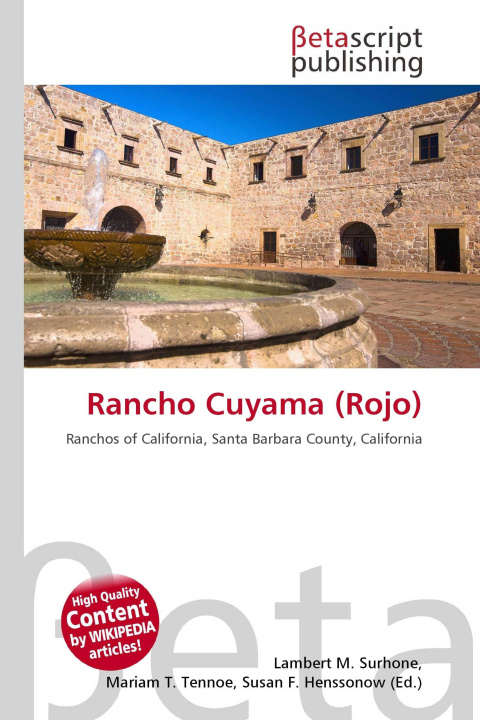 Kniha Rancho Cuyama (Rojo) Mariam T. Tennoe