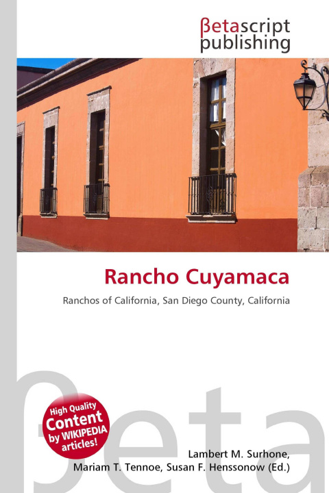 Knjiga Rancho Cuyamaca Mariam T. Tennoe