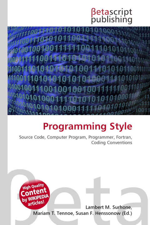 Kniha Programming Style Mariam T. Tennoe