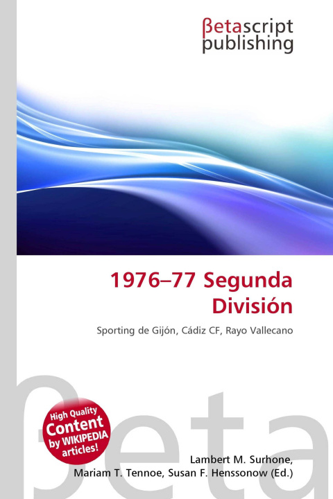 Kniha 1976-77 Segunda División Mariam T. Tennoe