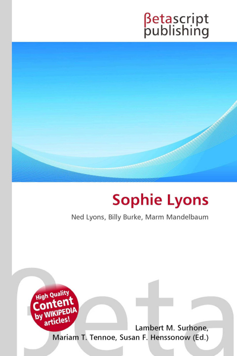 Kniha Sophie Lyons Mariam T. Tennoe