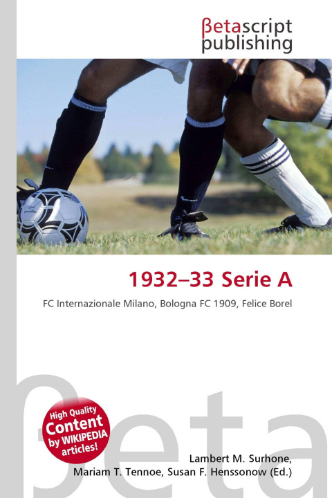 Knjiga 1932-33 Serie A Mariam T. Tennoe