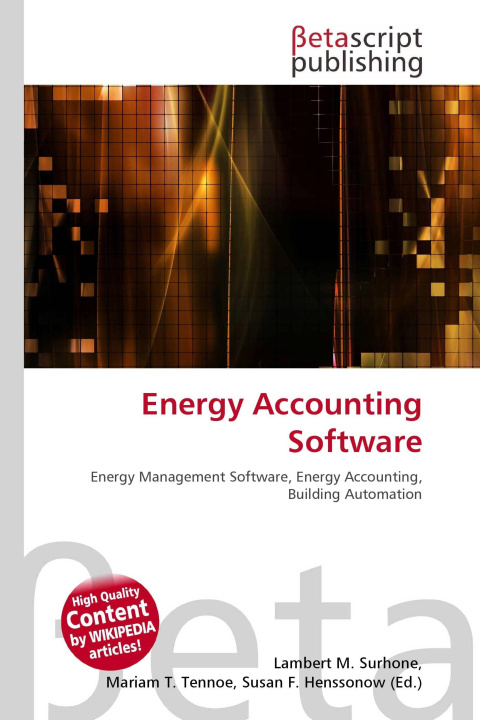 Kniha Energy Accounting Software Mariam T. Tennoe
