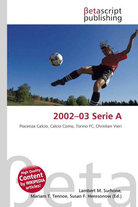 Kniha 2002-03 Serie A Mariam T. Tennoe