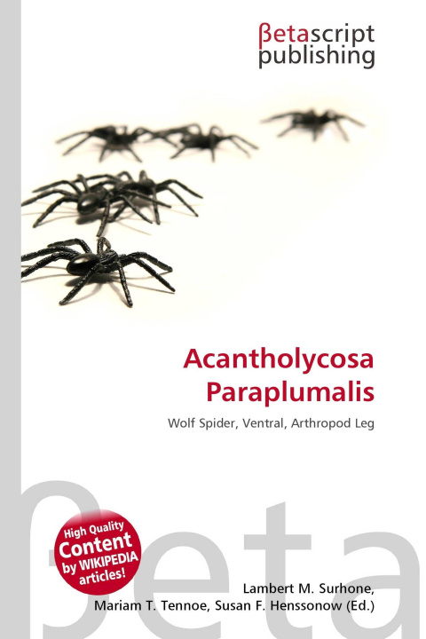 Kniha Acantholycosa Paraplumalis Mariam T. Tennoe
