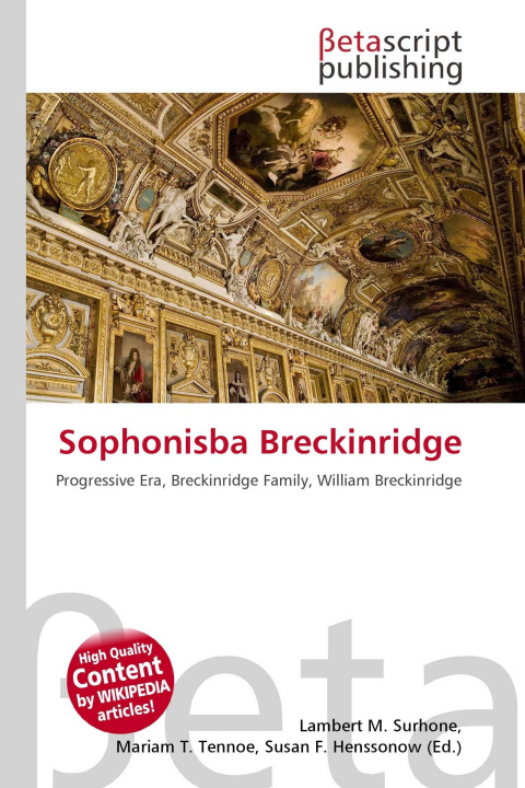 Knjiga Sophonisba Breckinridge Mariam T. Tennoe