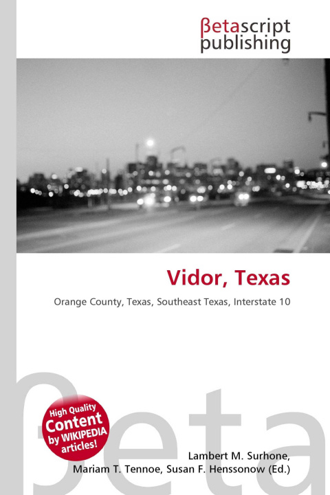 Kniha Vidor, Texas Mariam T. Tennoe