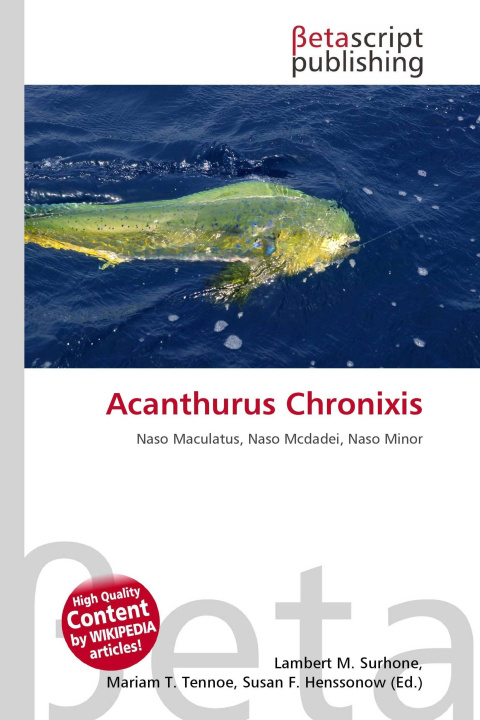 Kniha Acanthurus Chronixis Mariam T. Tennoe