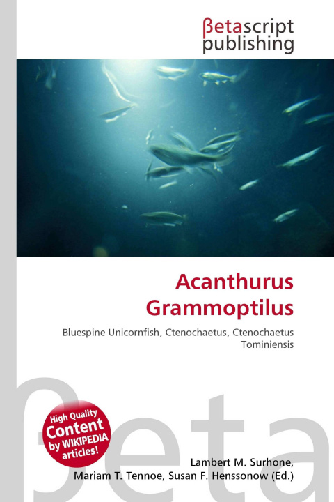 Kniha Acanthurus Grammoptilus Mariam T. Tennoe