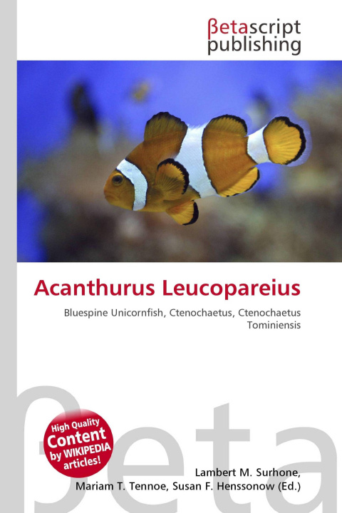 Kniha Acanthurus Leucopareius Mariam T. Tennoe