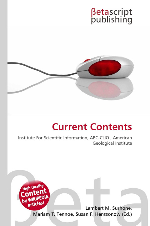 Kniha Current Contents Mariam T. Tennoe