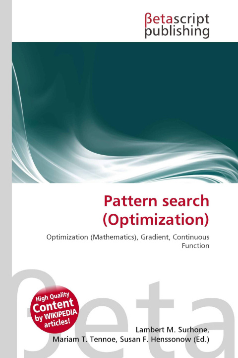 Kniha Pattern search (Optimization) Mariam T. Tennoe