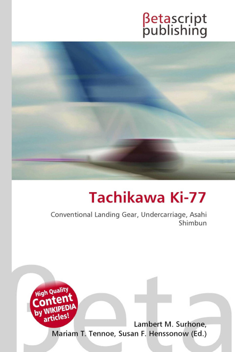 Kniha Tachikawa Ki-77 Mariam T. Tennoe