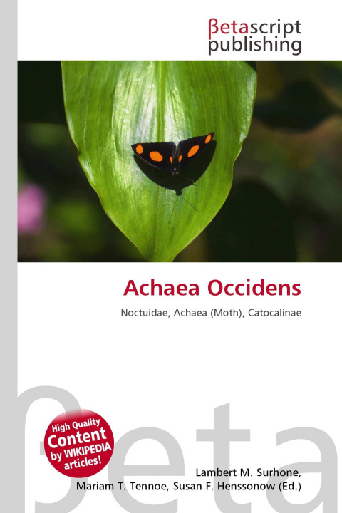 Kniha Achaea Occidens Mariam T. Tennoe
