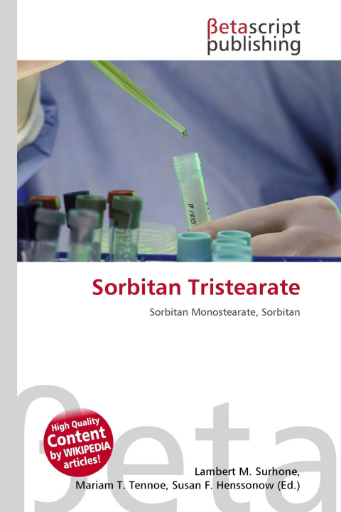 Kniha Sorbitan Tristearate Mariam T. Tennoe