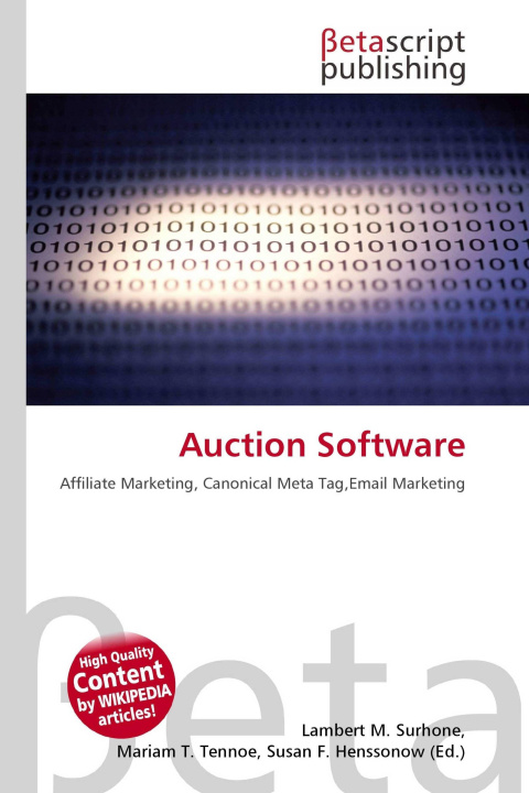 Kniha Auction Software Mariam T. Tennoe