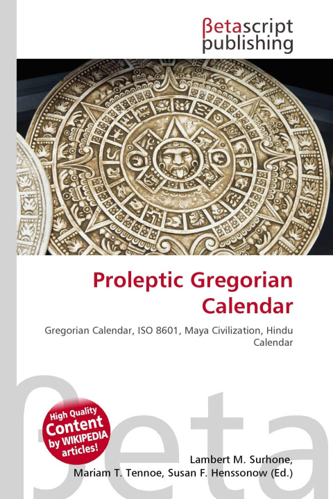 Kniha Proleptic Gregorian Calendar Mariam T. Tennoe