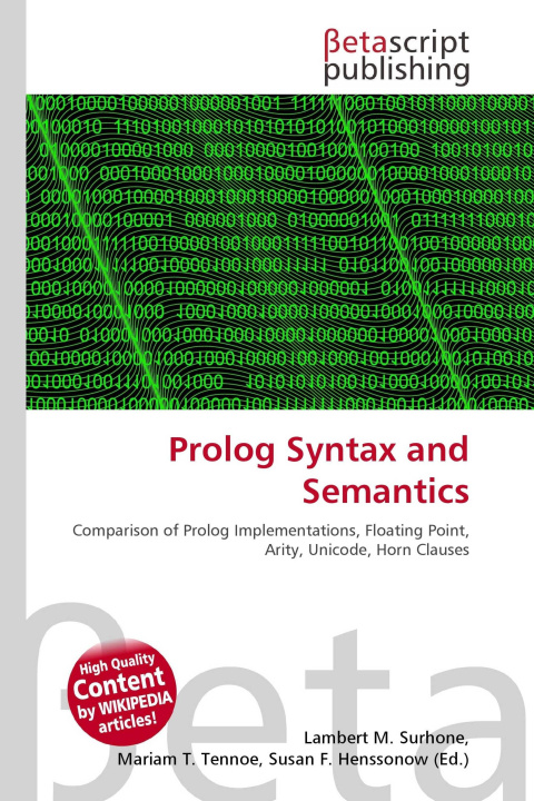 Könyv Prolog Syntax and Semantics Mariam T. Tennoe