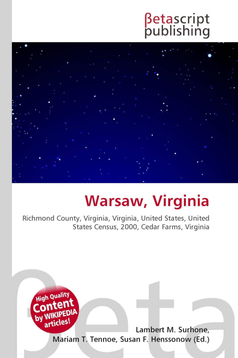 Knjiga Warsaw, Virginia Mariam T. Tennoe