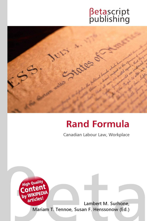 Könyv Rand Formula Mariam T. Tennoe