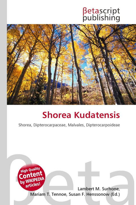 Kniha Shorea Kudatensis Mariam T. Tennoe