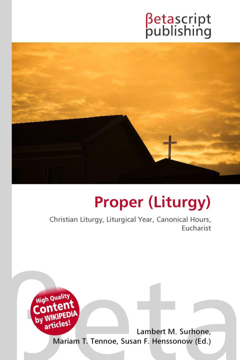 Kniha Proper (Liturgy) Mariam T. Tennoe