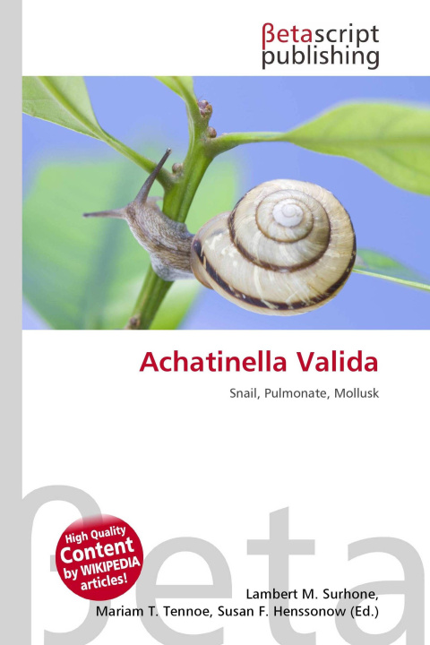 Kniha Achatinella Valida Mariam T. Tennoe