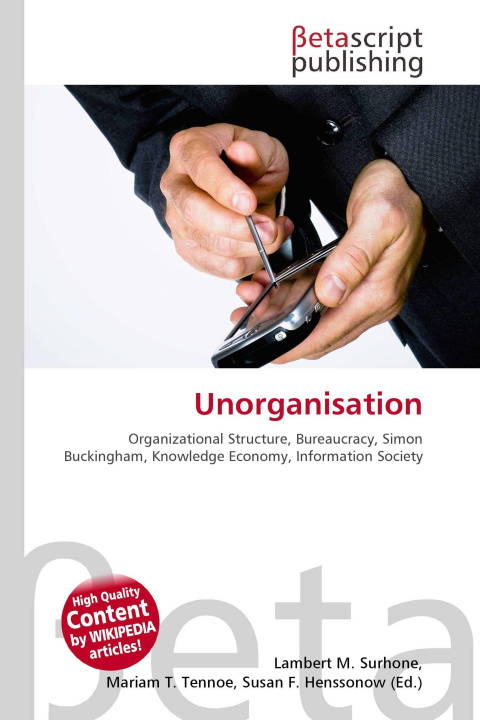 Kniha Unorganisation Mariam T. Tennoe