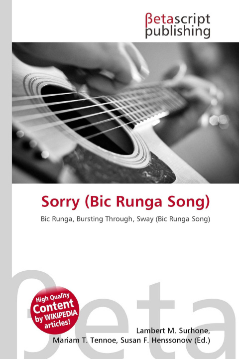 Kniha Sorry (Bic Runga Song) Mariam T. Tennoe