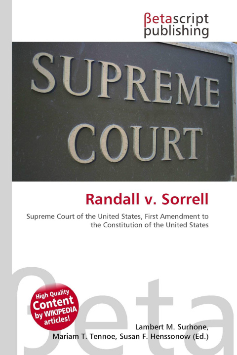 Kniha Randall v. Sorrell Mariam T. Tennoe