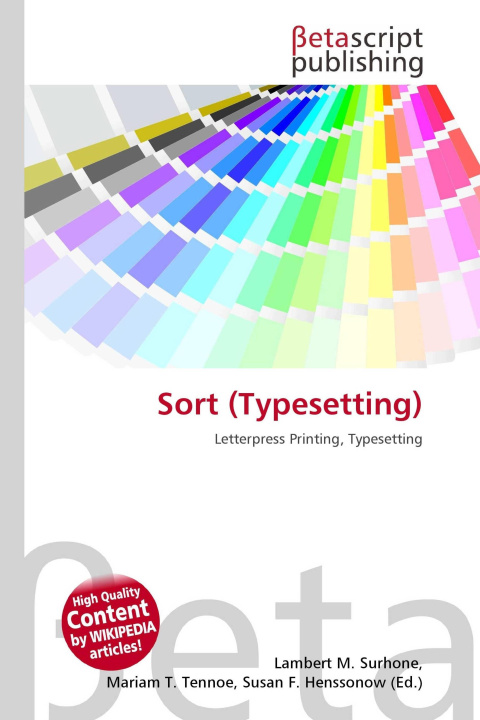Kniha Sort (Typesetting) Mariam T. Tennoe