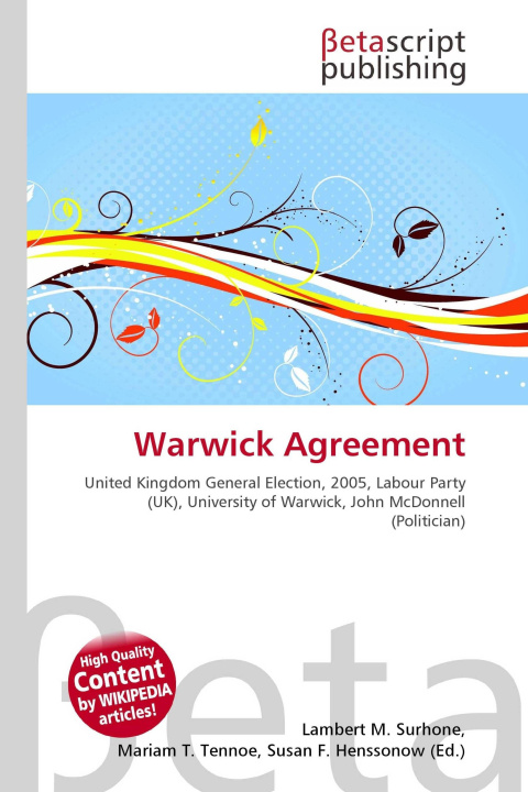 Kniha Warwick Agreement Mariam T. Tennoe
