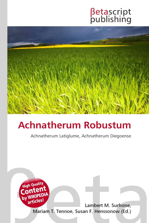 Kniha Achnatherum Robustum Mariam T. Tennoe
