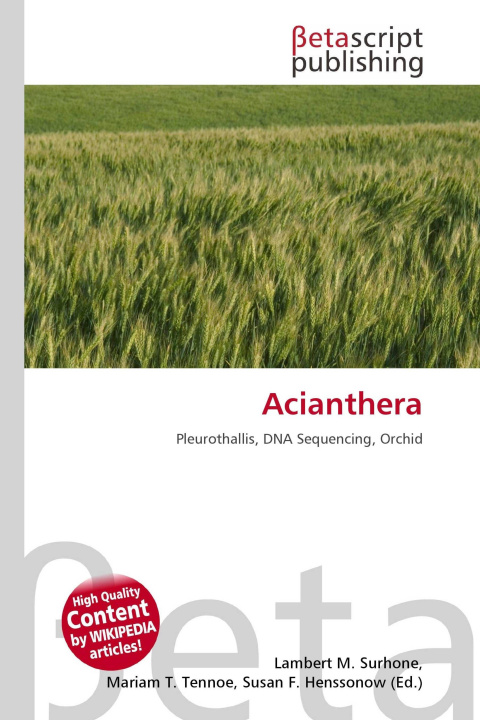 Kniha Acianthera Mariam T. Tennoe