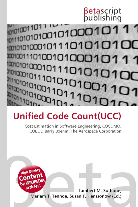 Kniha Unified Code Count(UCC) Mariam T. Tennoe