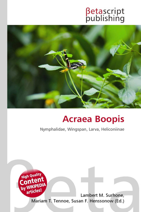 Kniha Acraea Boopis Mariam T. Tennoe