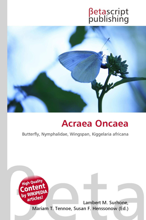 Kniha Acraea Oncaea Mariam T. Tennoe