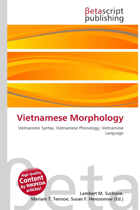 Kniha Vietnamese Morphology Mariam T. Tennoe
