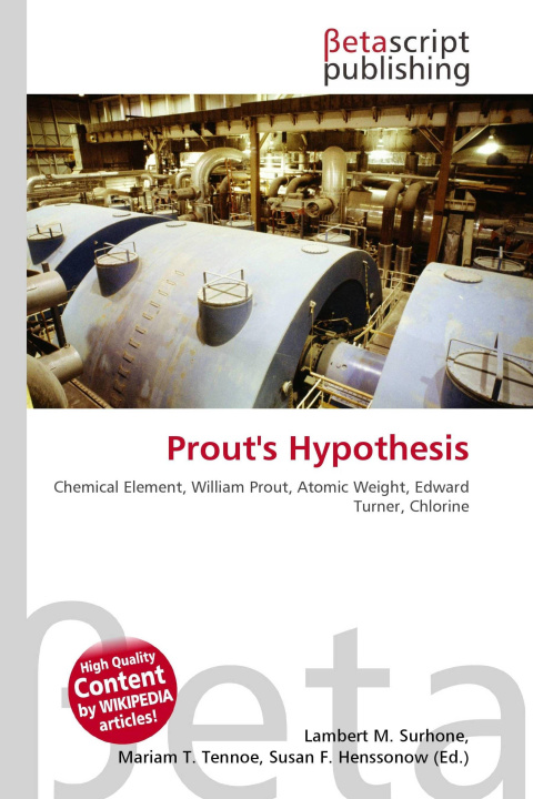 Kniha Prout's Hypothesis Mariam T. Tennoe