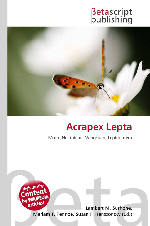 Könyv Acrapex Lepta Mariam T. Tennoe