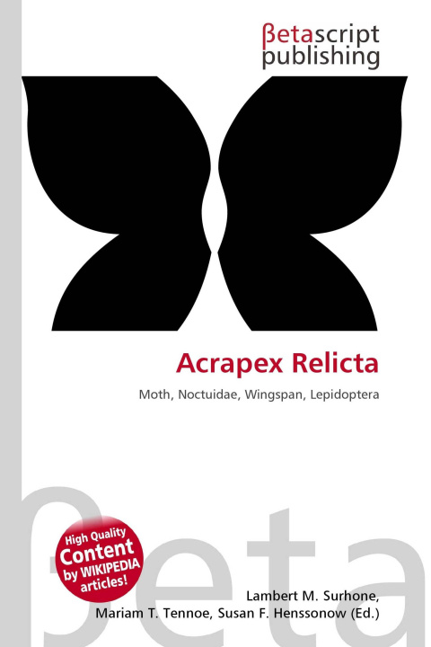 Kniha Acrapex Relicta Mariam T. Tennoe