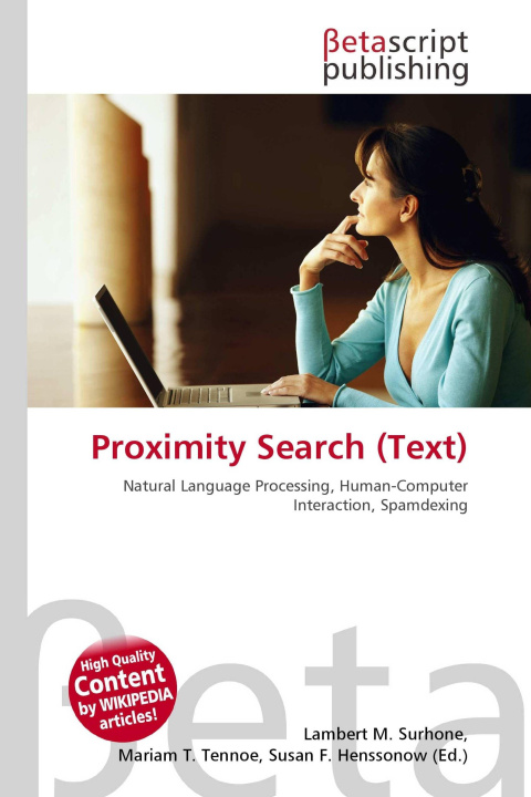Kniha Proximity Search (Text) Mariam T. Tennoe