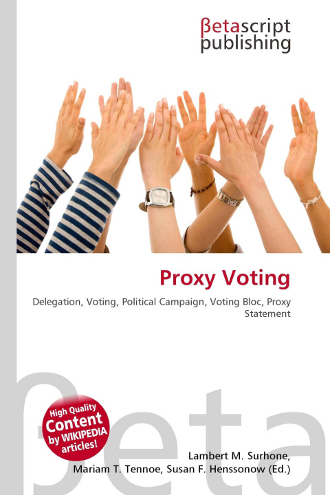 Könyv Proxy Voting Mariam T. Tennoe