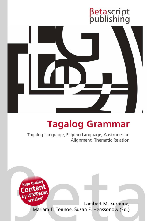 Kniha Tagalog Grammar Mariam T. Tennoe