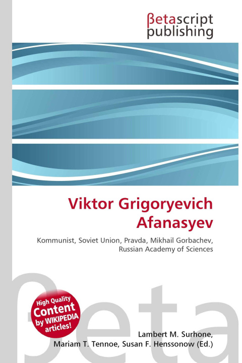 Kniha Viktor Grigoryevich Afanasyev Mariam T. Tennoe