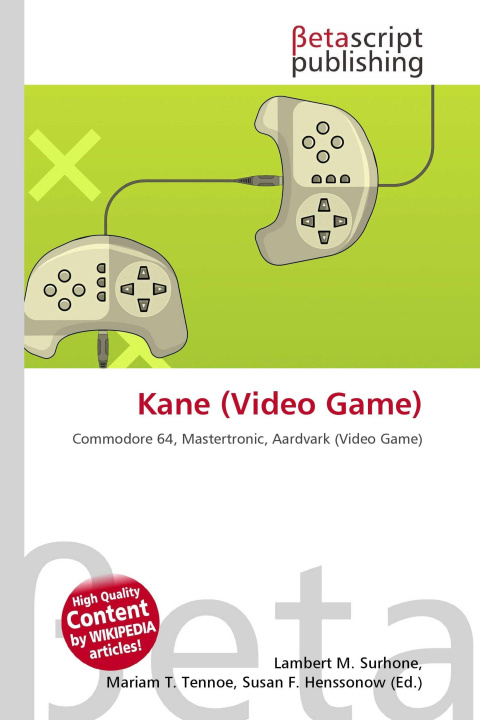 Kniha Kane (Video Game) Mariam T. Tennoe